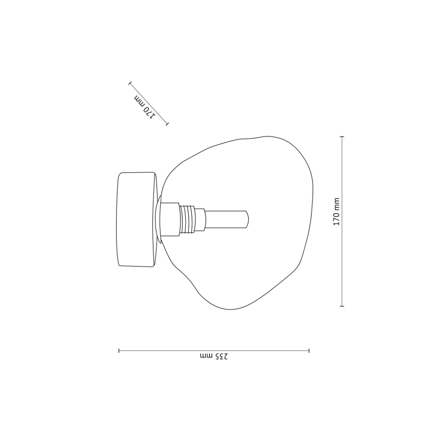 Plafoniera LAVA 1xG9/8W/230V, bronzo/beige fumè