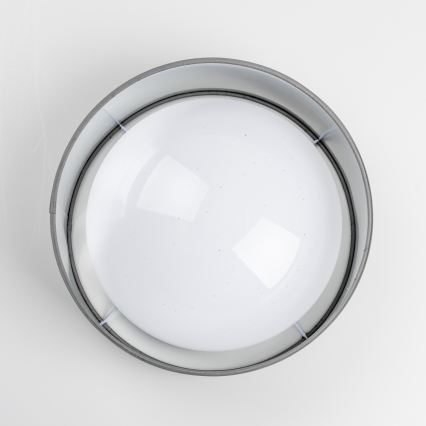 Plafoniera LED/12W/230V Ø 32 cm grigio/argento