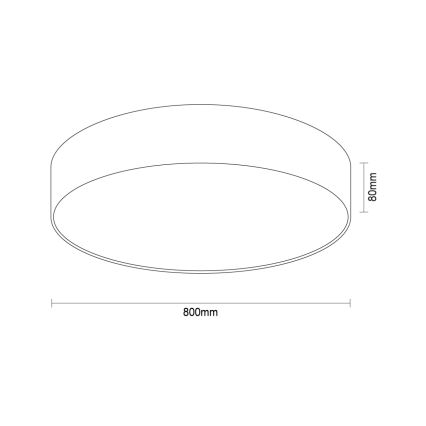 Plafoniera LED 135W 230V 3000/4000/6500K Ø 80 cm, bianca