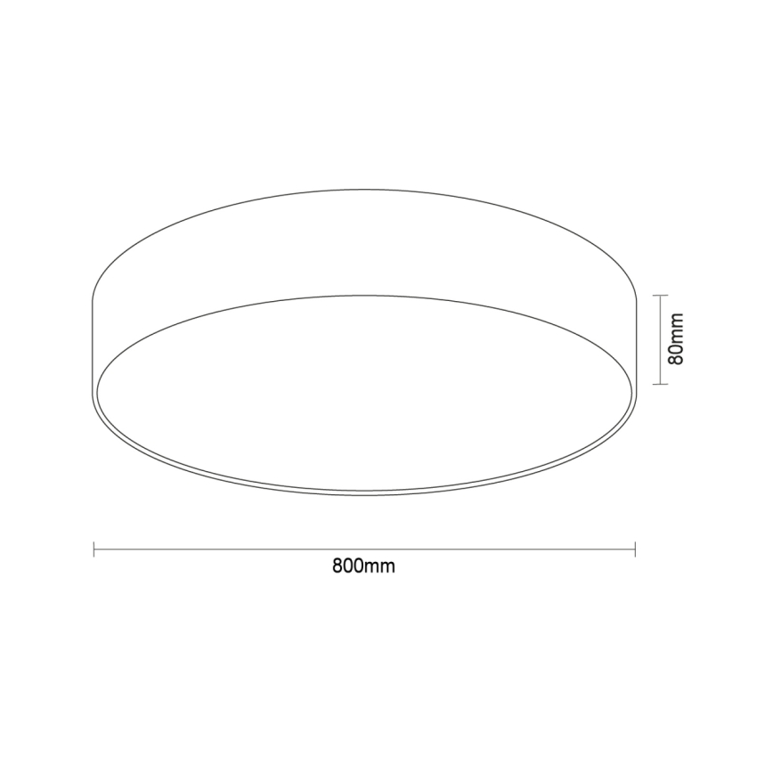 Plafoniera LED 135W 230V 3000/4000/6500K Ø 80 cm, bianca