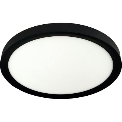 Plafoniera LED/18W/230V 3000/4000/6500K Ø 23 cm nera
