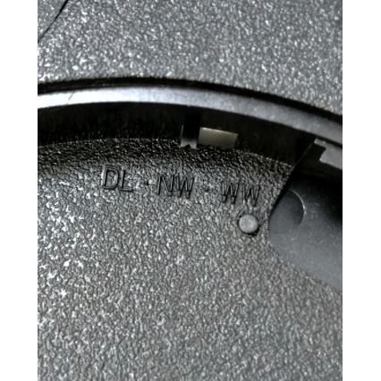 Plafoniera LED/18W/230V 3000/4000/6500K Ø 23 cm nera