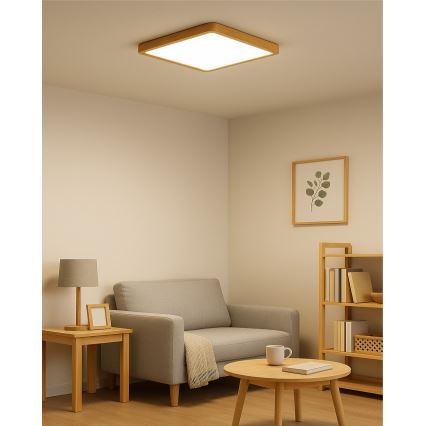 Plafoniera LED/24W/230V 3000/4000/6500K 30x30 cm beige