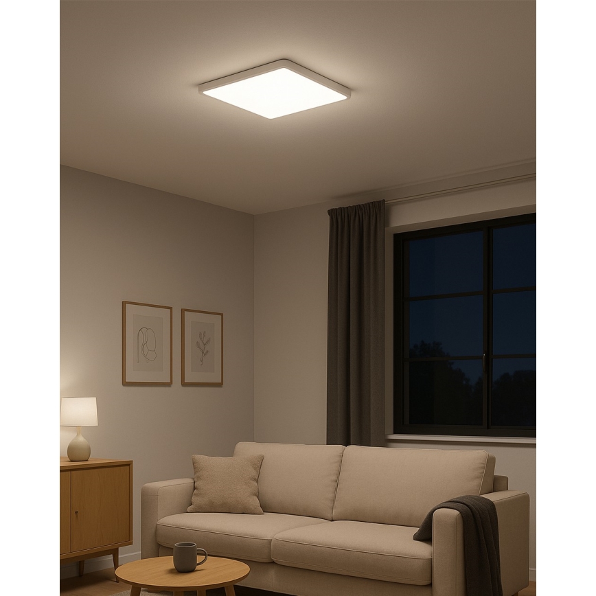 Plafoniera LED/24W/230V 3000/4000/6500K 30x30 cm bianca