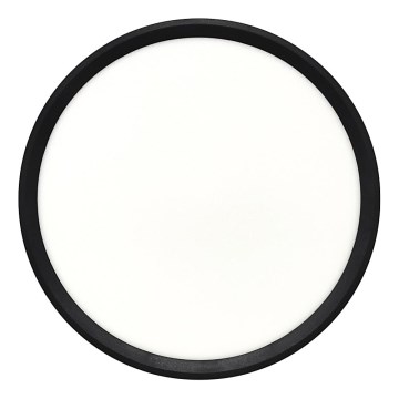 Plafoniera LED 24W/230V 3000/4000/6500K Ø 30 cm nero
