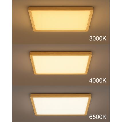 Plafoniera LED/32W/230V 3000/4000/6500K 40x40 cm beige