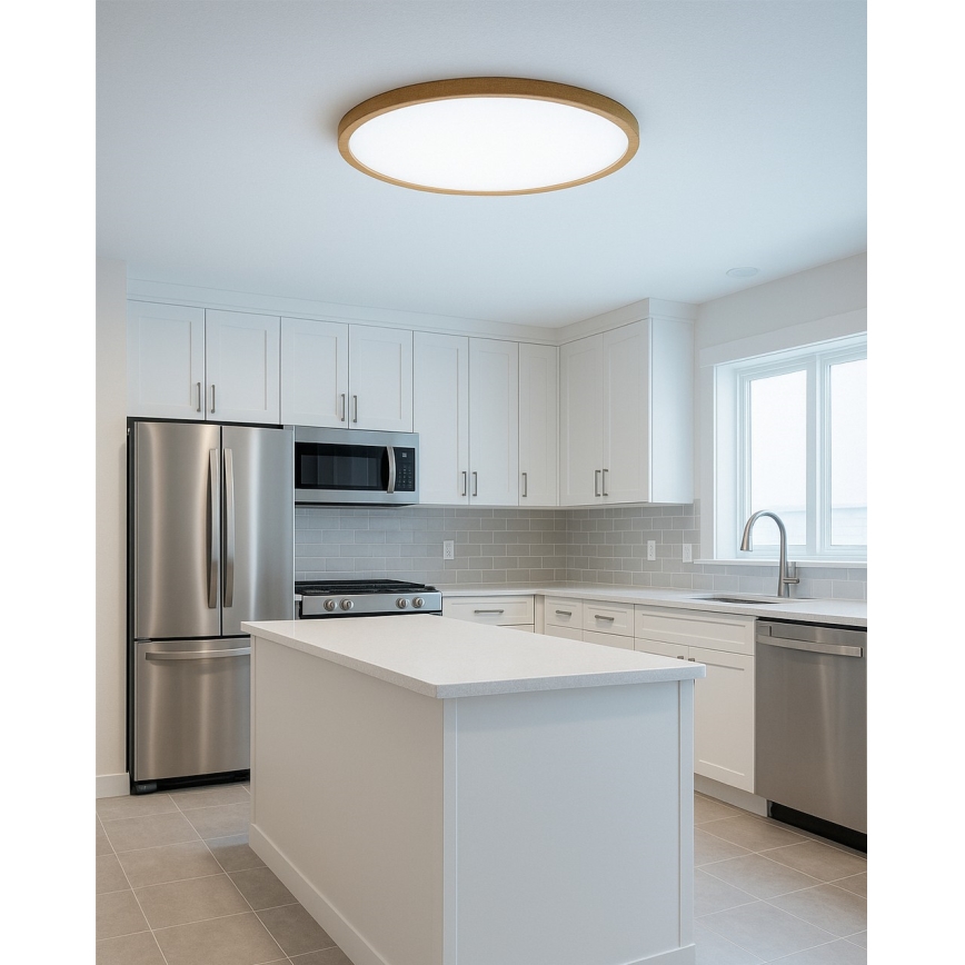Plafoniera LED/32W/230V 3000/4000/6500K Ø 40 cm beige