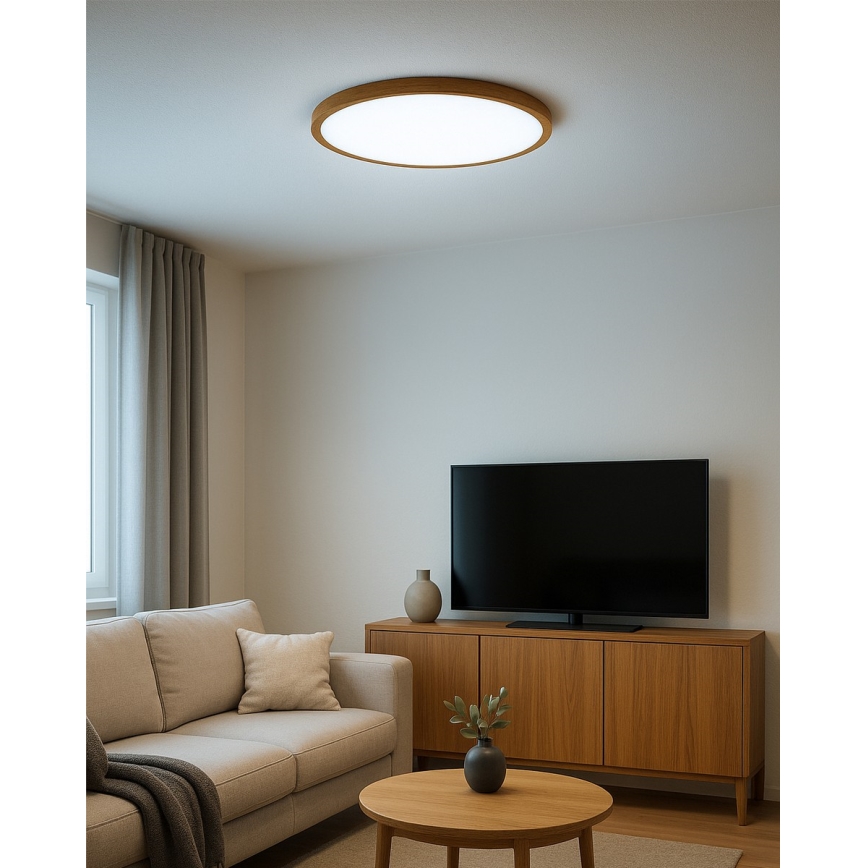 Plafoniera LED/32W/230V 3000/4000/6500K Ø 40 cm beige