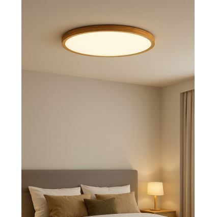 Plafoniera LED/32W/230V 3000/4000/6500K Ø 40 cm beige