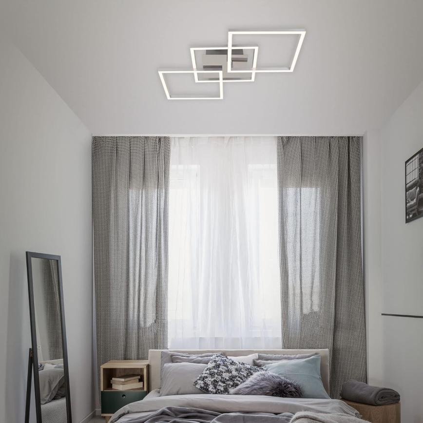 Plafoniera LED/33W/230V 3000K cromo opaco