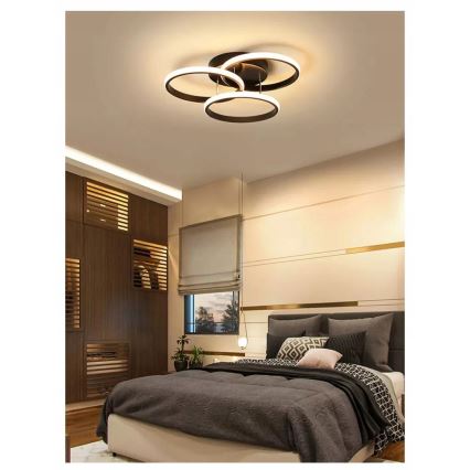 Plafoniera LED 38W 230V nera
