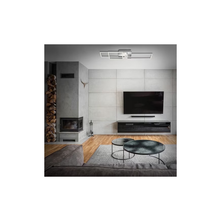 Plafoniera LED/42W/230V 3000K cromo opaco