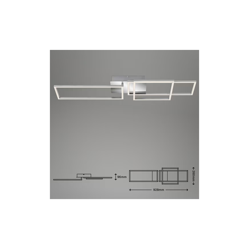 Plafoniera LED/42W/230V 3000K cromo opaco