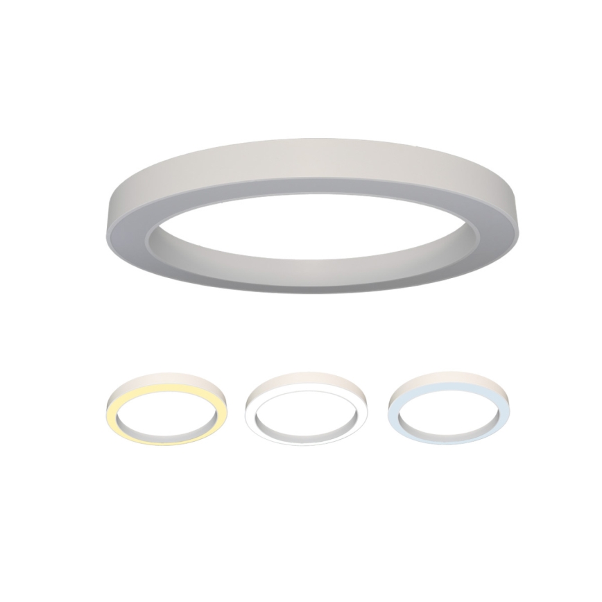 Plafoniera LED/80W/230V 3000/4000/6500K Ø 80 cm bianca