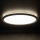 Plafoniera LED AZPO LED/11,8W/230V 3000/4000/6000K Ø 22,5 cm IP54 nera