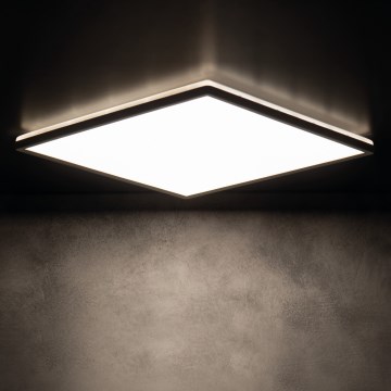 Plafoniera LED AZPO LED/12,3W/230V 3000/4000/6000K 22,5x22,5 cm IP54 nera