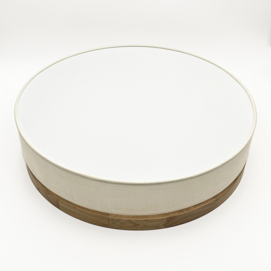 Plafoniera LED BELLADONNA - 36W, 230V, diametro 50 cm, crema/rovere