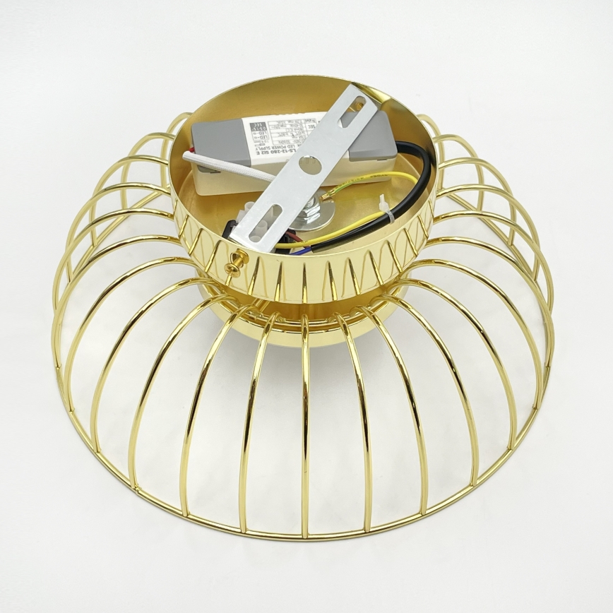 Plafoniera LED BETSY LED/12W/230V Ø 25 cm dorata