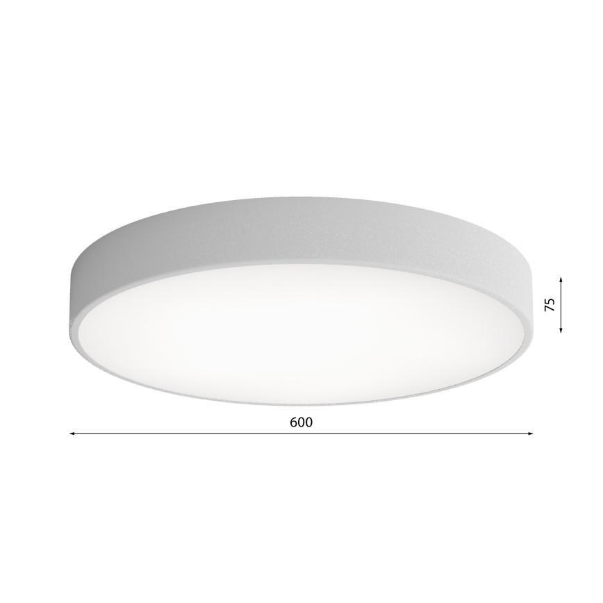 Plafoniera LED CLEO LED/69W/230V 3000K diametro 60 cm grigio