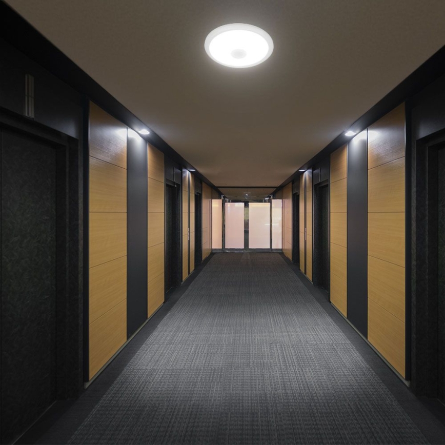 Plafoniera LED con sensore SAMSUNG CHIP LED/12W/230V 3000/4000/6000K diametro 29 cm bianco