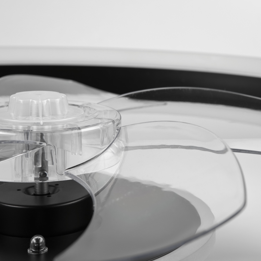 Lampada da soffitto dimmerabile a LED con ventilatore APOLLO LED/38W/230V nero + telecomando