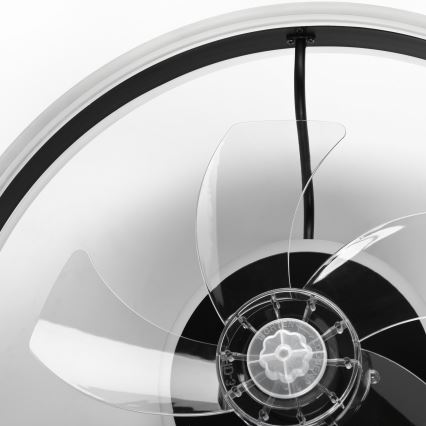 Lampada da soffitto dimmerabile a LED con ventilatore APOLLO LED/38W/230V nero + telecomando