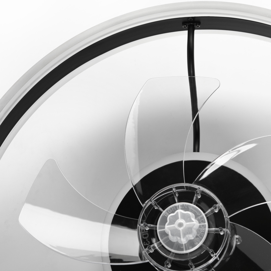 Lampada da soffitto dimmerabile a LED con ventilatore APOLLO LED/38W/230V nero + telecomando