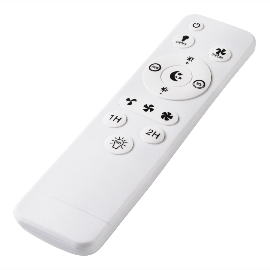 LED Plafoniera dimmerabile con ventilatore FARGO LED/37W/230V nero + telecomando