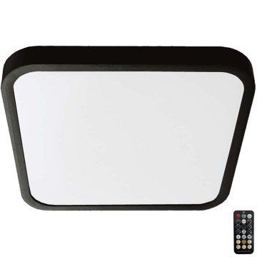 Plafoniera LED da bagno con sensore LED/18W/230V 4000K IP44 nero + telecomando