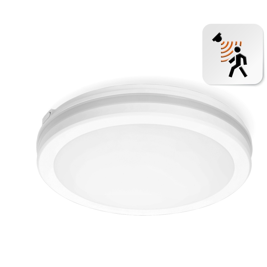 Plafoniera LED da bagno con sensore LED/18W/230V 3000/4000/6500K IP65 diametro 30 cm bianco + telecomando
