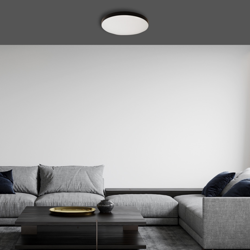 Plafoniera LED da bagno con sensore MAYA LED/13W/230V diametro 33 cm IP44 nero