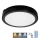 Plafoniera LED da bagno con sensore NAIROS LED/24W/230V IP65 3000/4000/6500K diametro 30 cm nero + telecomando