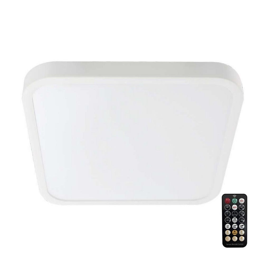 Plafoniera LED da bagno con sensore SAMSUNG CHIP LED/18W/230V IP44 4000K 29x29 cm bianco + telecomando