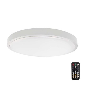 Plafoniera LED da bagno con sensore SAMSUNG CHIP LED/18W/230V IP44 6500K diametro 29 cm bianco + telecomando