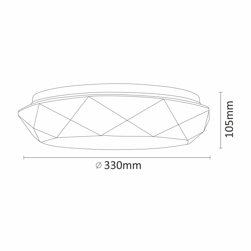 Plafoniera LED da bagno GALAXY LED/17W/230V