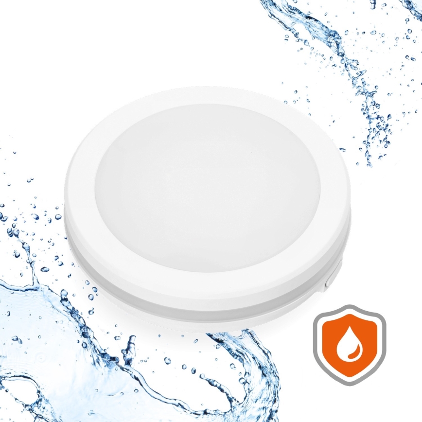 Plafoniera LED da bagno LED/12W/230V 3000/4000/6500K IP65 diametro 20 cm bianco