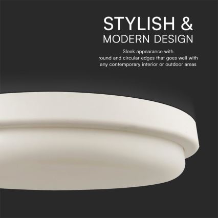 Plafoniera LED da bagno LED/24W/230V 3000K IP54 diametro 24 cm
