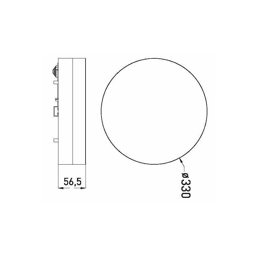 Plafoniera LED da bagno LED/30W/230V 3000/4000/6000K diametro 33 cm IP44