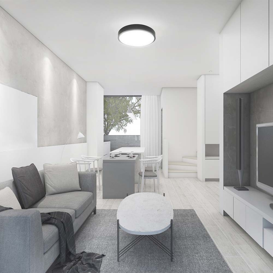 Plafoniera LED da bagno LED/36W/230V 3000K IP44 nero