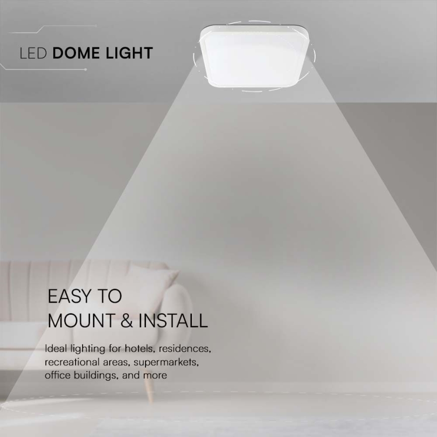 Plafoniera LED da bagno LED/48W/230V 3000K IP44 bianco