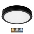 Plafoniera LED da bagno NAIROS LED/24W/230V 3000/4000/6500K IP65 diametro 30 cm nero