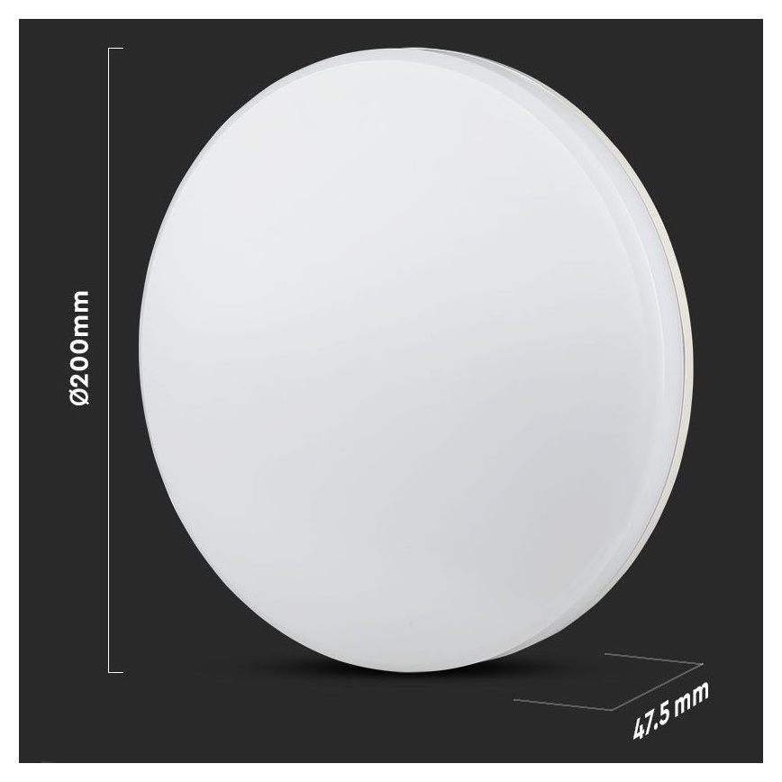 Plafoniera LED da bagno SAMSUNG CHIP LED/15W/230V 20cm 3000K IP44
