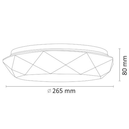 Plafoniera LED da bagno SELINA LED/12W/230V