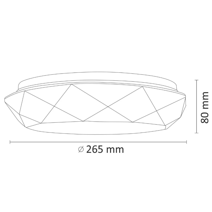 Plafoniera LED da bagno SELINA LED/12W/230V