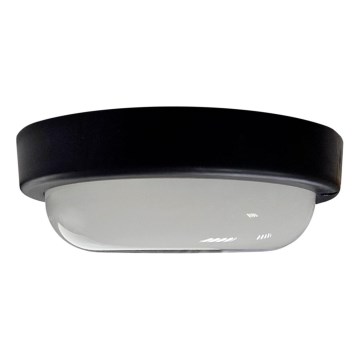 Plafoniera LED da esterno 8W/230V 4200K diam. 14 cm IP64 nera