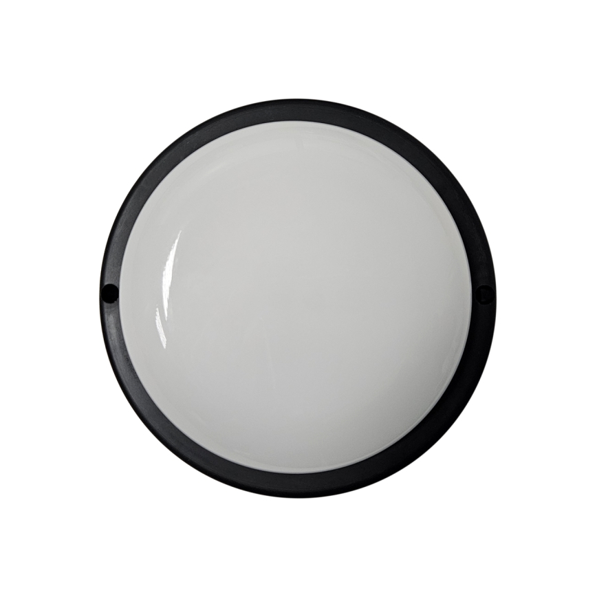 Plafoniera LED da esterno 8W/230V 4200K diam. 14 cm IP64 nera