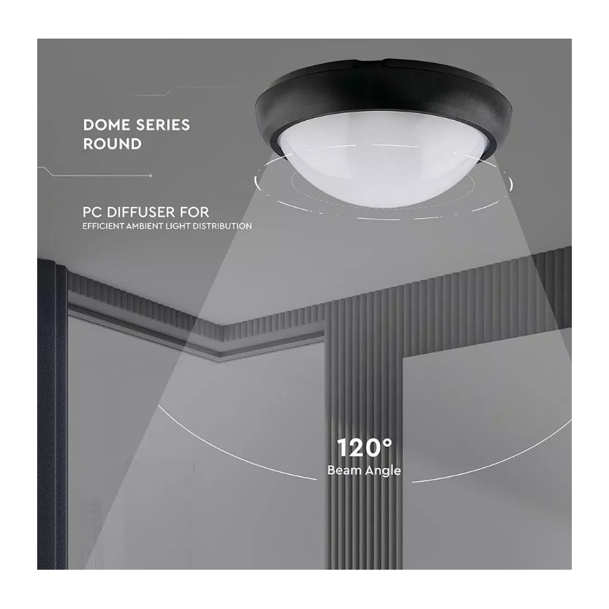 Plafoniera LED da esterno LED/12W/230V IP54