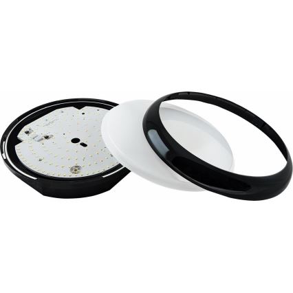 LED Dimmerabile per esterni soffitto chiaro STROPY LED/12/15/18/22W/230V 3000/4000/6000K IP65 nero