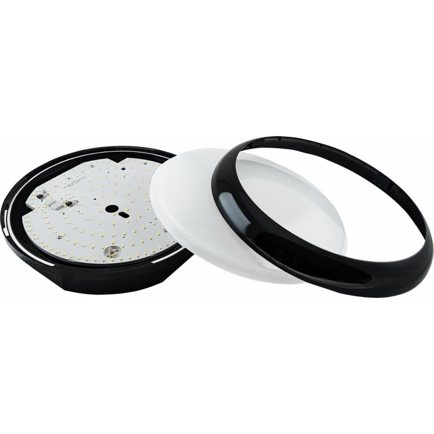 LED Dimmerabile per esterni soffitto chiaro STROPY LED/12/15/18/22W/230V 3000/4000/6000K IP65 nero