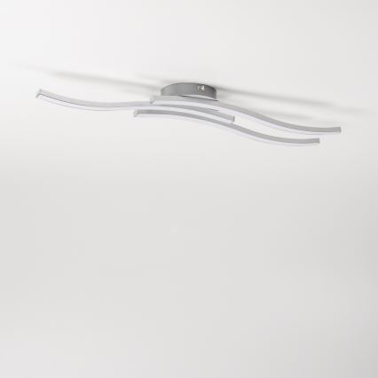 Plafoniera LED da soffitto 3xLED/6W/230V 3000K argento